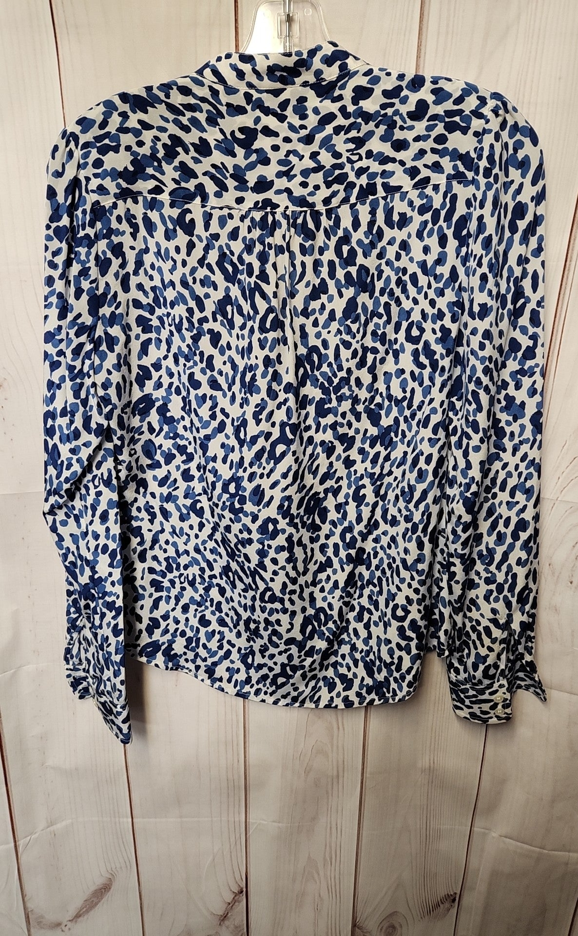 C Wonder Women's Size XS White & Blue Long Sleeve Top