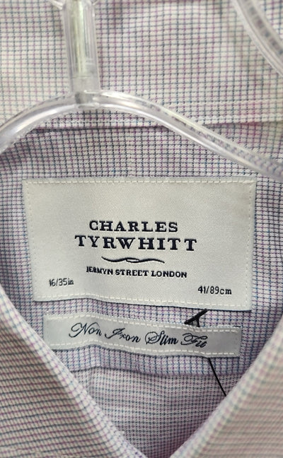 Charles Tyrwhitt Men's Size L Purple Shirt