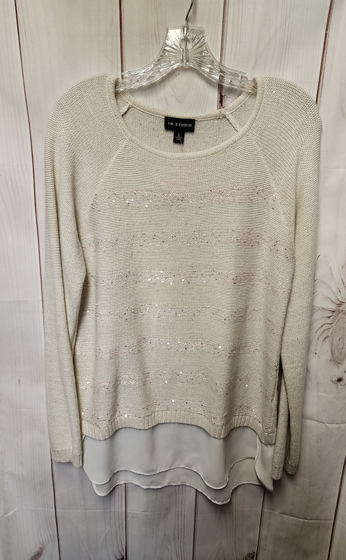 I.N. Studio Women's Size L Beige Sweater