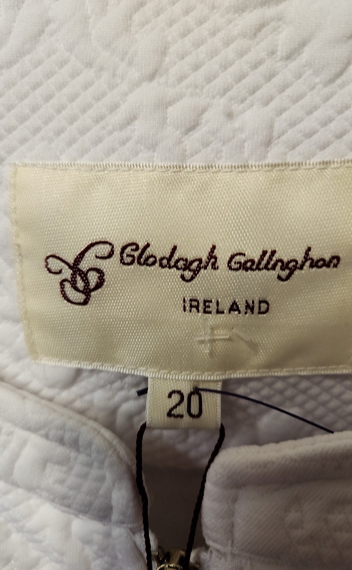 NWT Dlodagh Callaghan Ireland Women's Size 6 White Floral Jacket