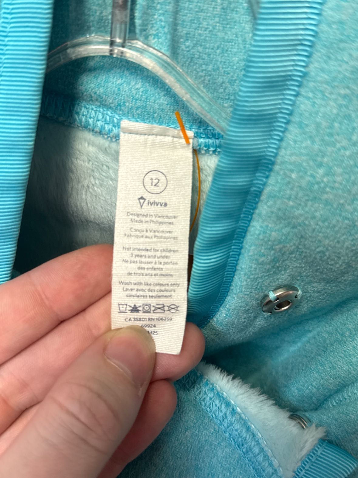Ivivva - Lululemon Girl's Size 12 Blue Jacket