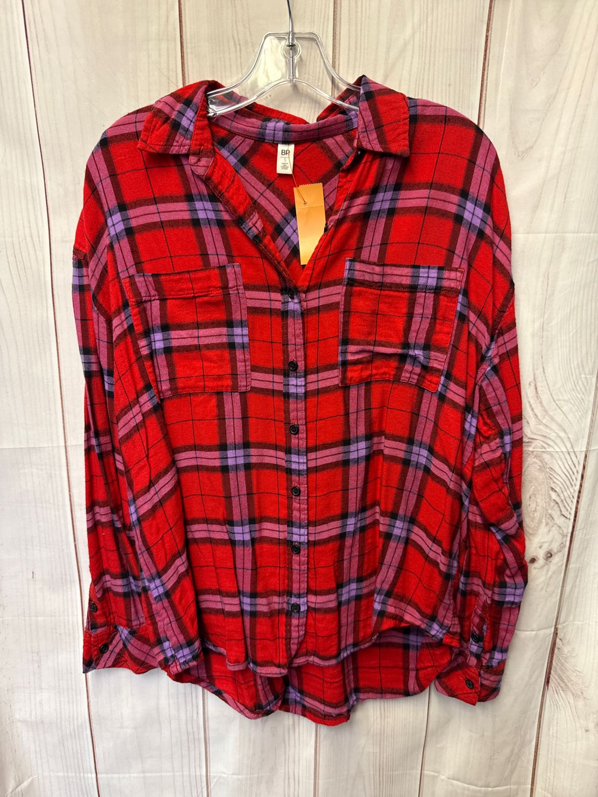 BP Women's Size S Red Long Sleeve Top