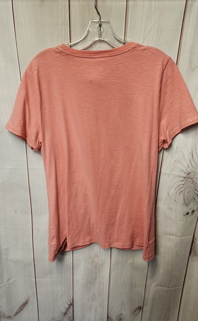 Talbots Women's Size L Peach Short Sleeve Top