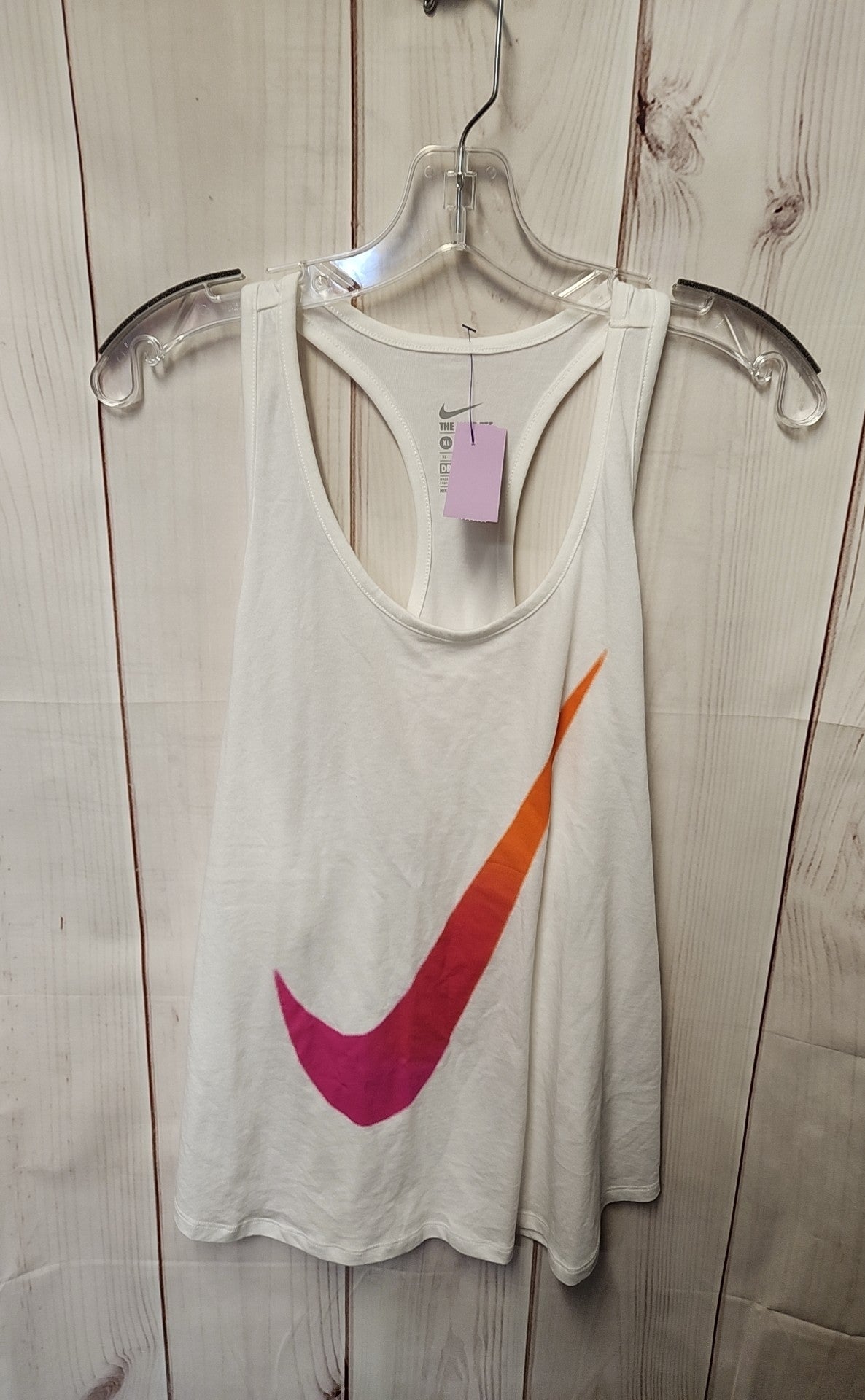 Nike Women's Size XL White Sleeveless Top