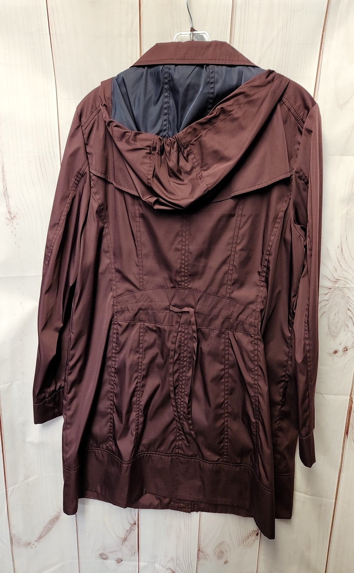 Cole Haan Women's Size L Maroon Coat with travel pouch