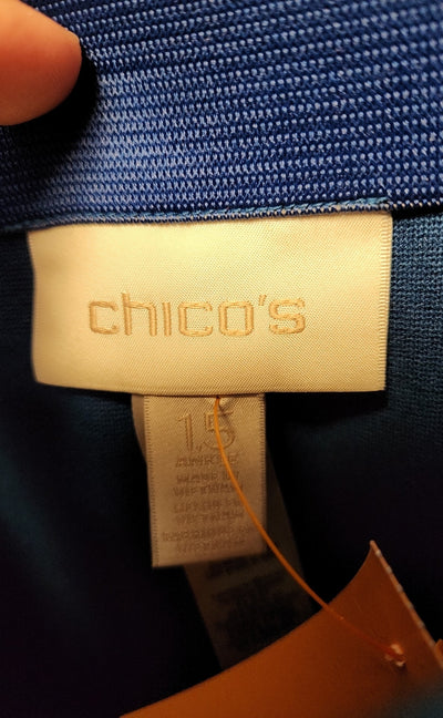 Chico's Women's Size 1.5 = US 10 Blue Pants Ankle