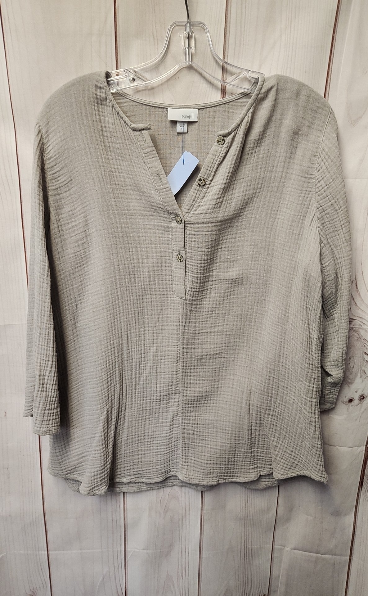 Pure Jill Women's Size S Gray Long Sleeve Top