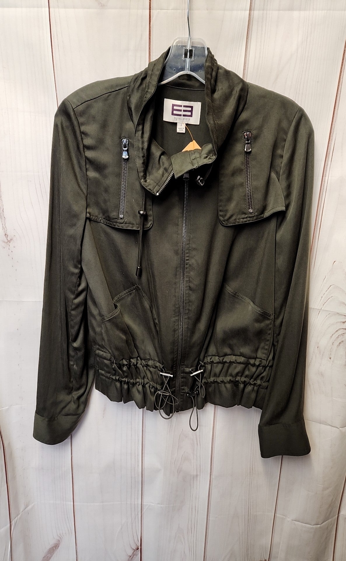 Etcetera Women's Size 2 Green Jacket