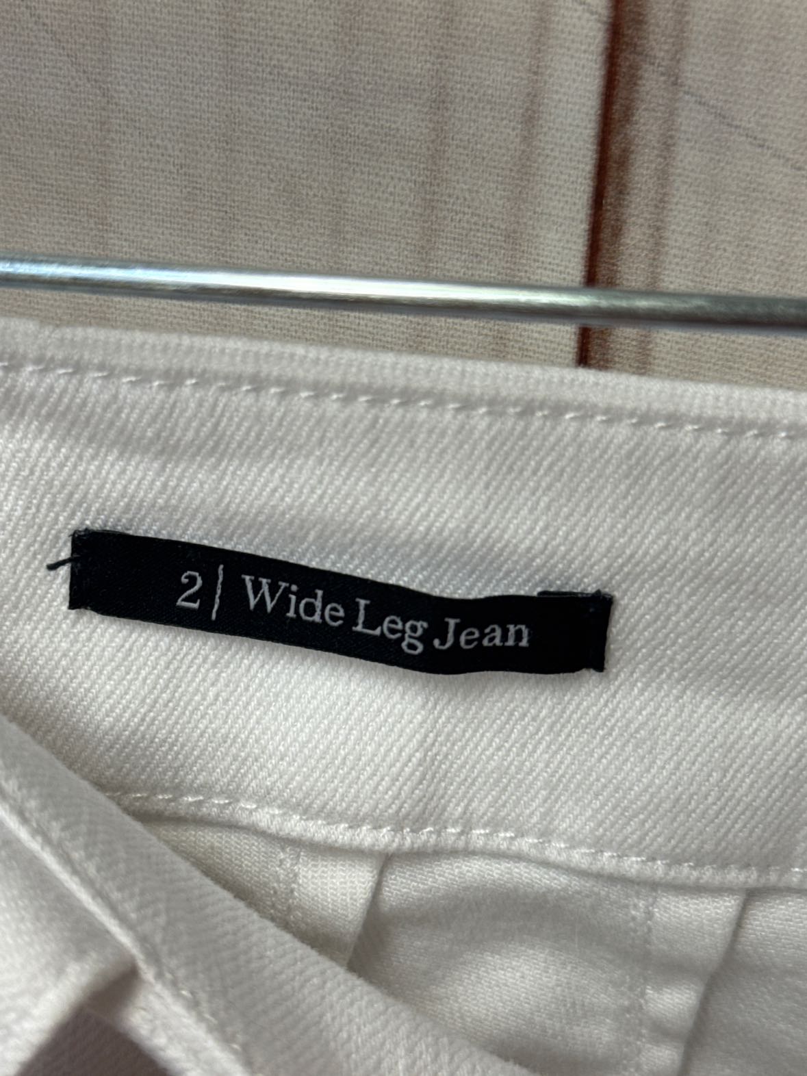 Talbots Women's Size 26 (1-2) White Jeans Wide Leg Jean