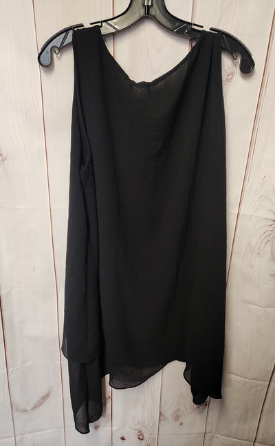 Soft Surroundings Women's Size 2X Black Sleeveless Top