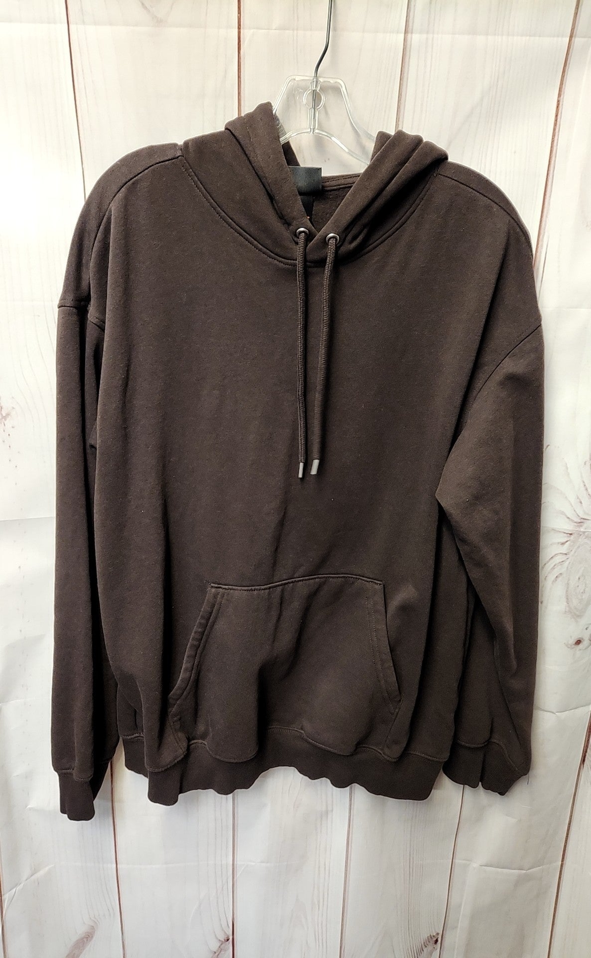 H&M Men's Size S Brown Sweatshirt Loose Fit Hoodie Hooded