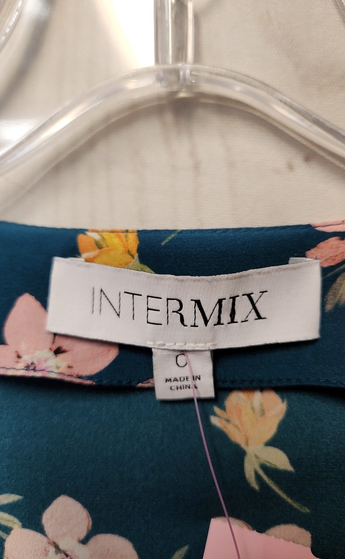 Intermix Women's Size 0 Teal Floral Dress
