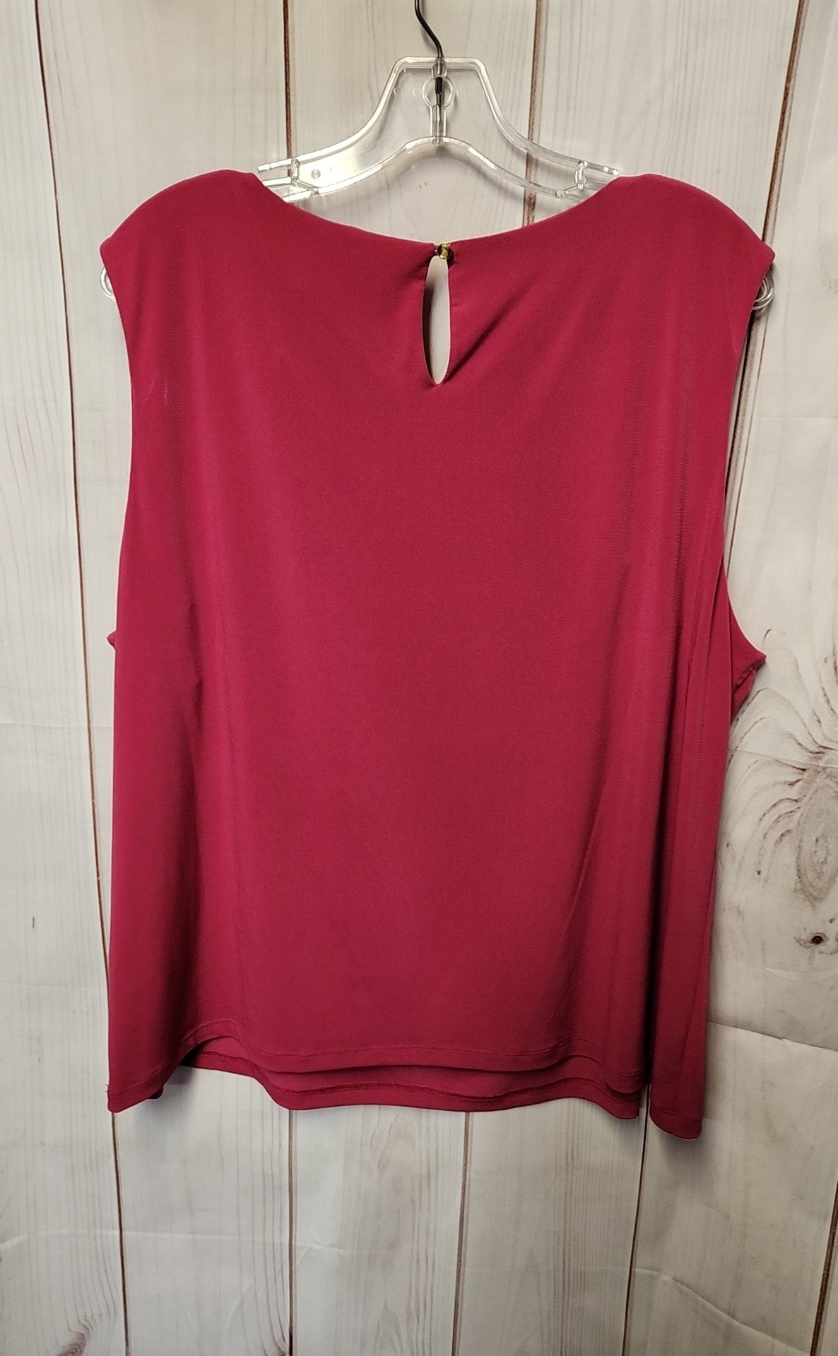 Calvin Klein Women's Size 2X Pink Sleeveless Top