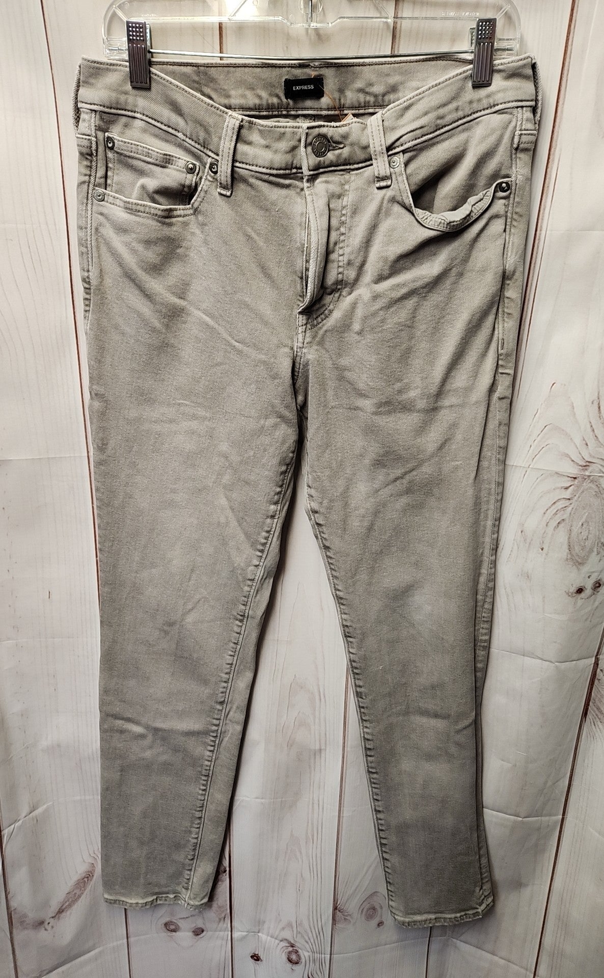 Express Men's Size 32x32 Gray Jeans Skinny
