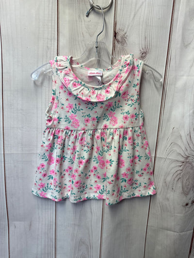 Little Lass Girl's Size 6 White & Pink Shirt