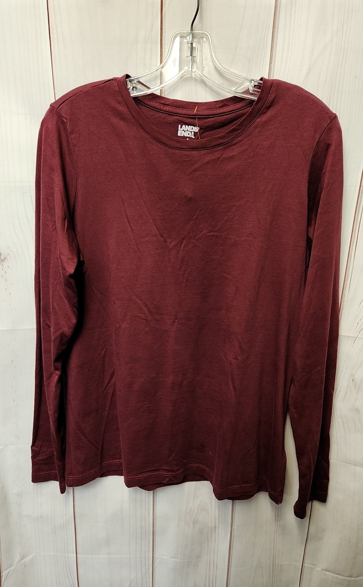 Lands End Women's Size S Red Long Sleeve Top