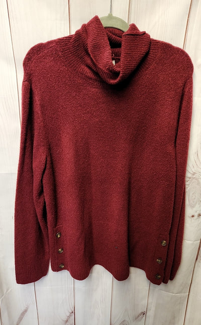 J Crew Women's Size XL Red Sweater