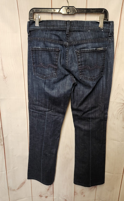 7 For All Mankind Women's Size 29 (7-8) Blue Jeans High Waist Bootcut