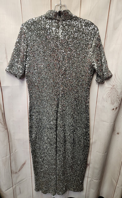 NWT Vineyard Vines Women's Size XS Silver Sequined Dress