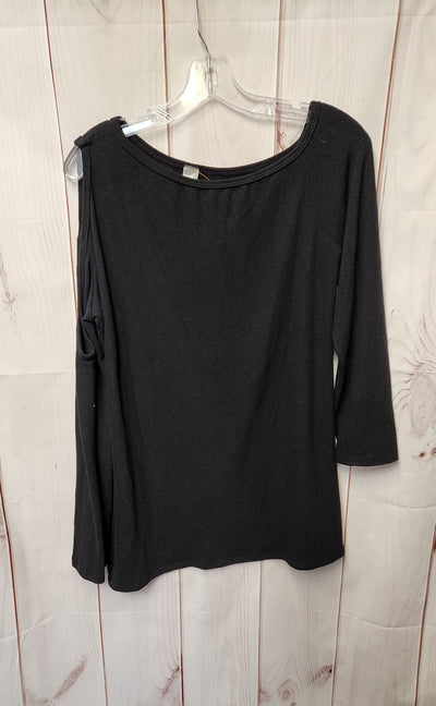 Go Couture Women's Size S Black Long Sleeve Top