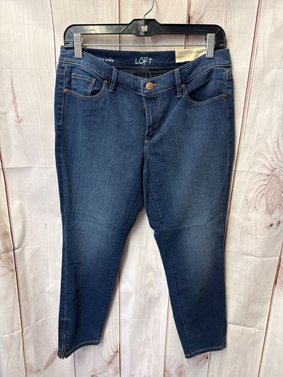 NWT Loft Women's Size 30 (9-10) Petite Blue Jeans Modern Skinny Ankle