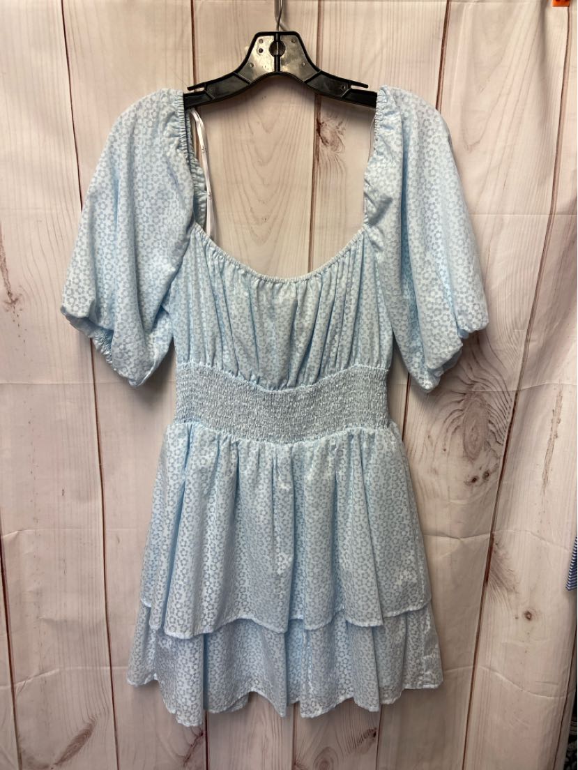 Lulus Women's Size L Blue Floral Dress
