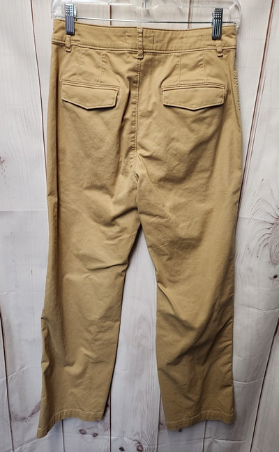 Loft Women's Size 2 Tan Pants The Monroe Wide Leg Curvy
