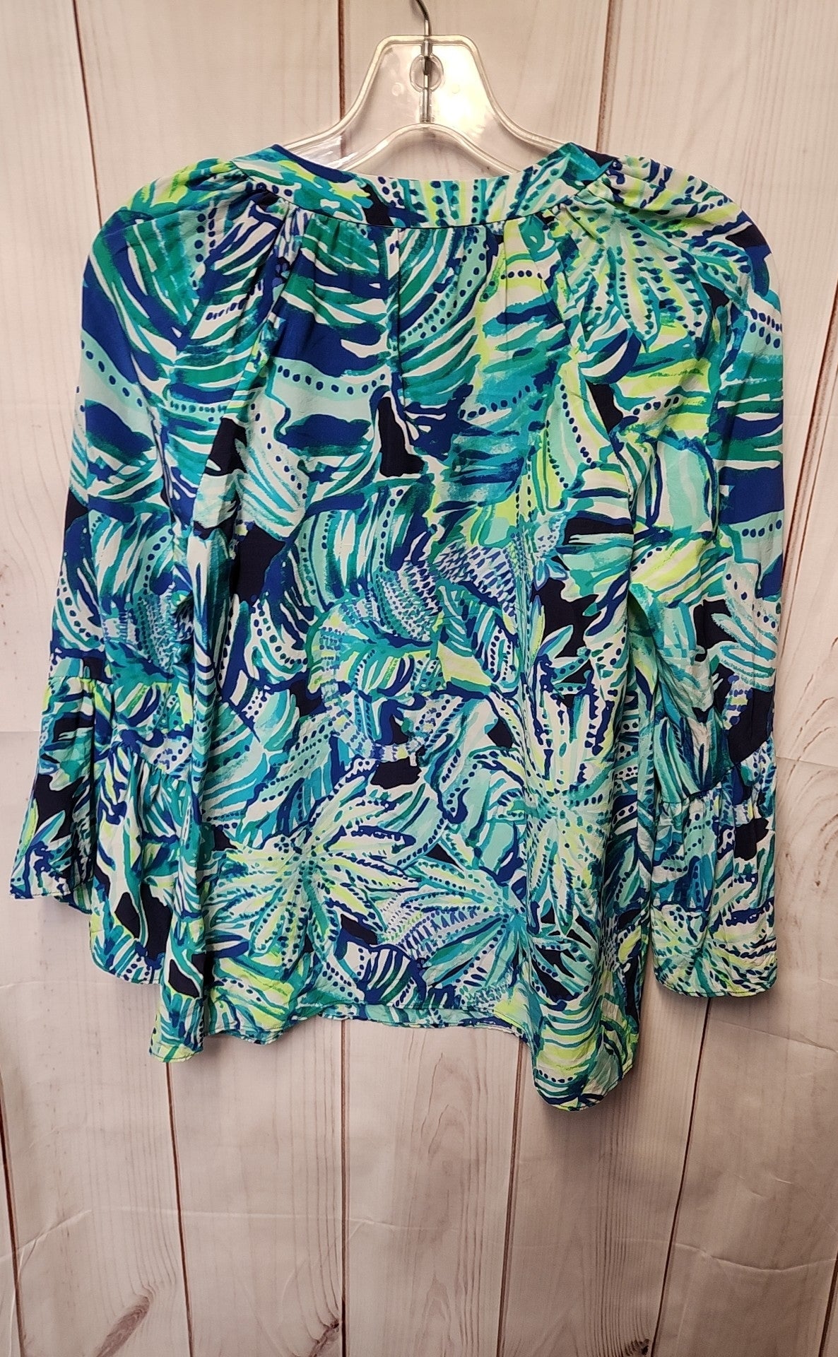Lilly Pulitzer Women's Size XS Teal 3/4 Sleeve Top