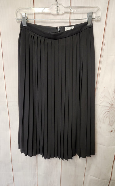 J Crew Women's Size 00 Petite Black Skirt
