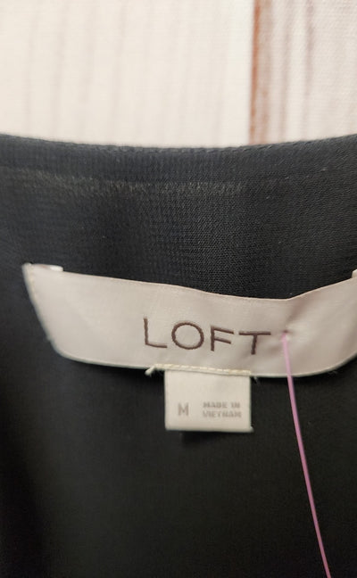 Loft Women's Size M Black Sleeveless Top