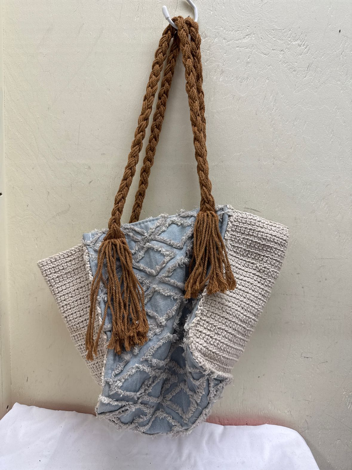 Blue & White Tote Bag