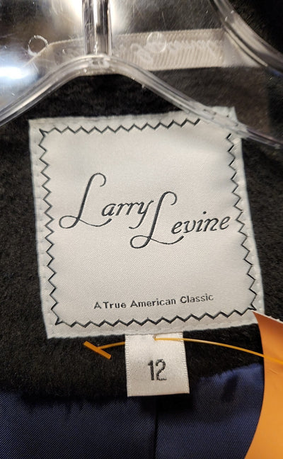 Larry Levine Women's Size 12 Black Coat