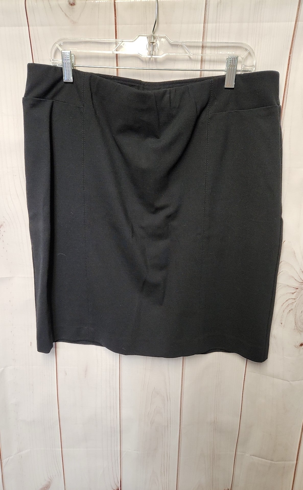 J Jill Women's Size L Black Skirt Ponte Pencil Skirt