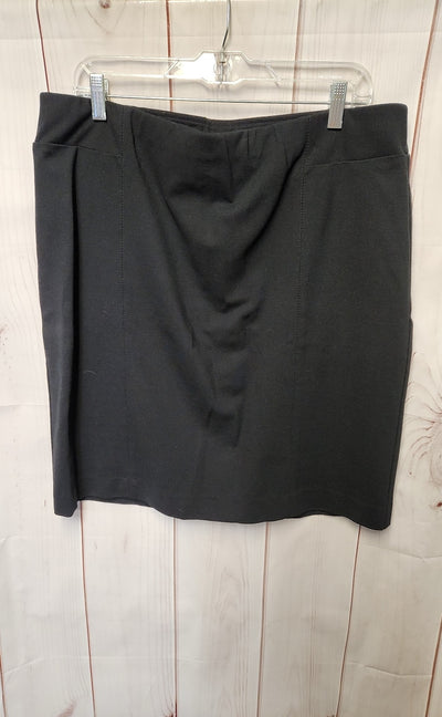 J Jill Women's Size L Black Skirt Ponte Pencil Skirt