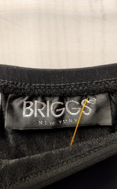 NWT Briggs Women's Size M Black Skirt