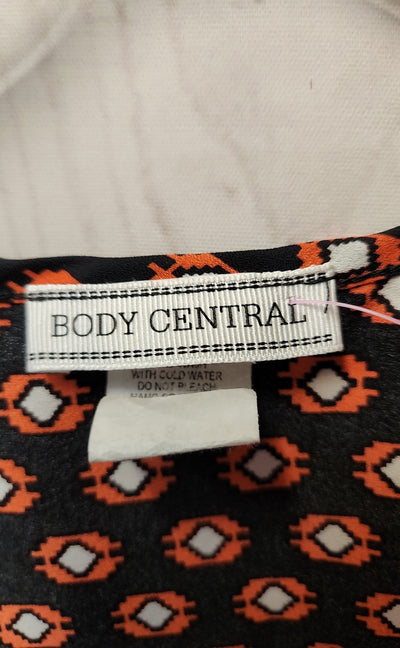 Body Central Women's Size S Black Short Sleeve Top