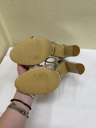 Windsor Women's Size 10 Silver Sandals Shoes