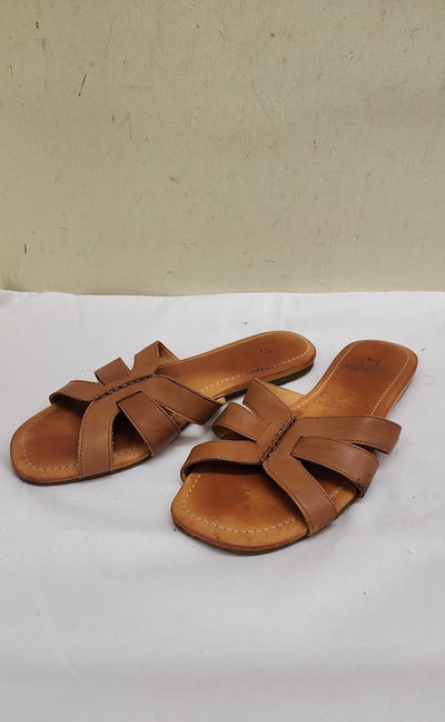 Ugg Women's Size 11 Tan Leather Sandals Shoes