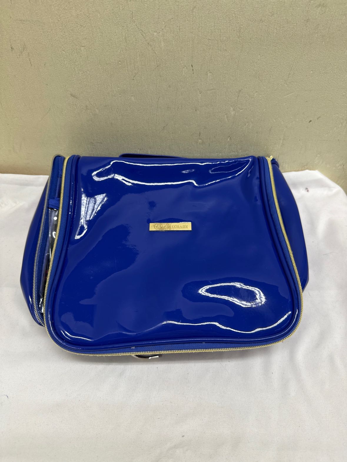 Isaac Mizrahi Blue Cosmetic Bag