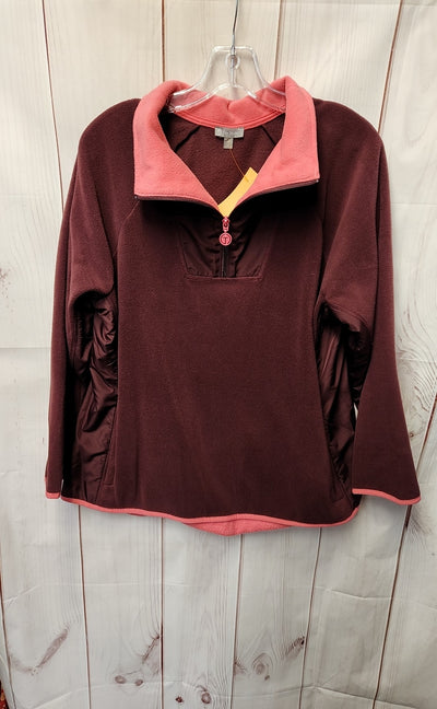Talbots Women's Size 1X Maroon Sweatshirt