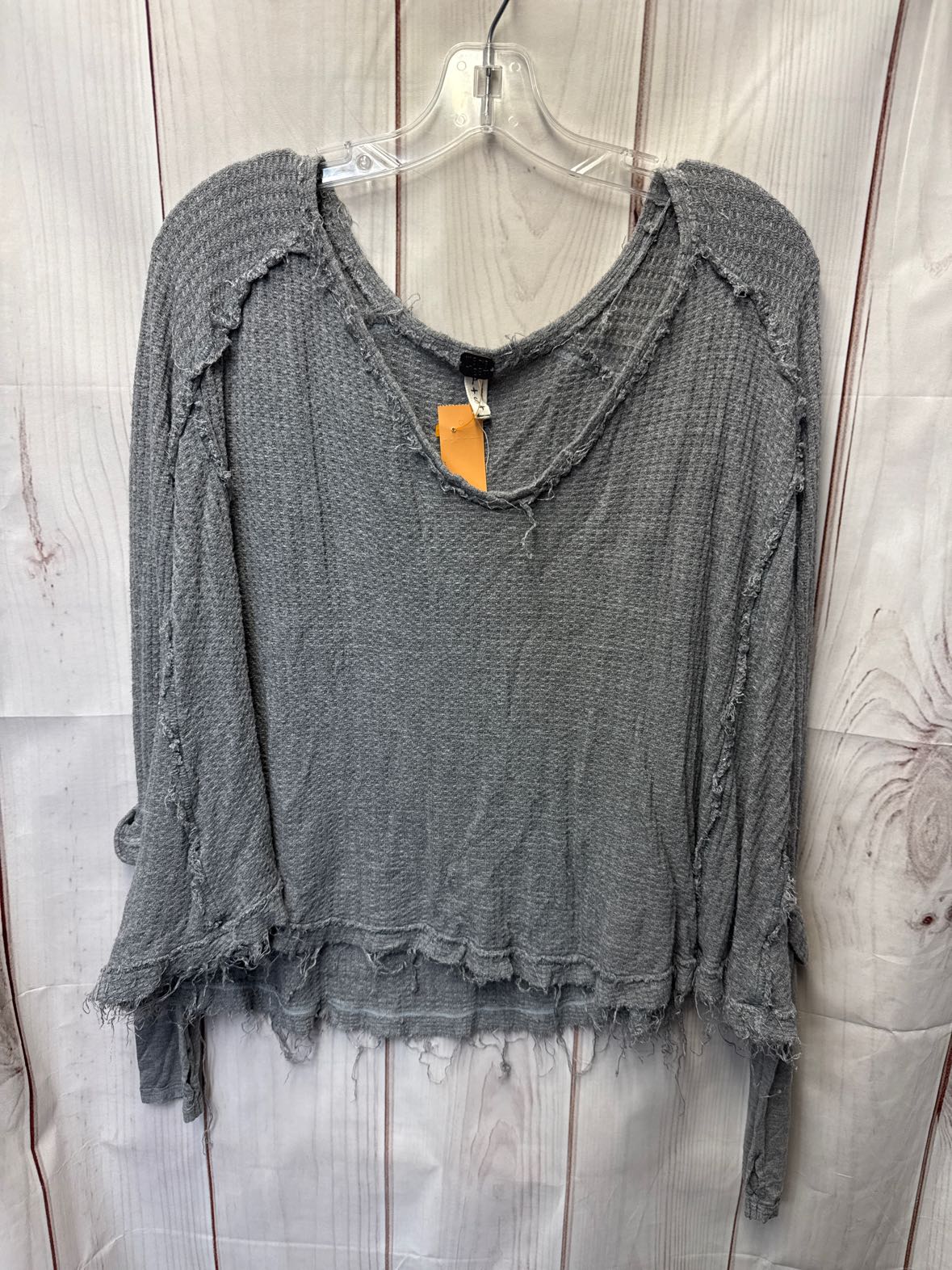 We the Free Women's Size S Gray Long Sleeve Top
