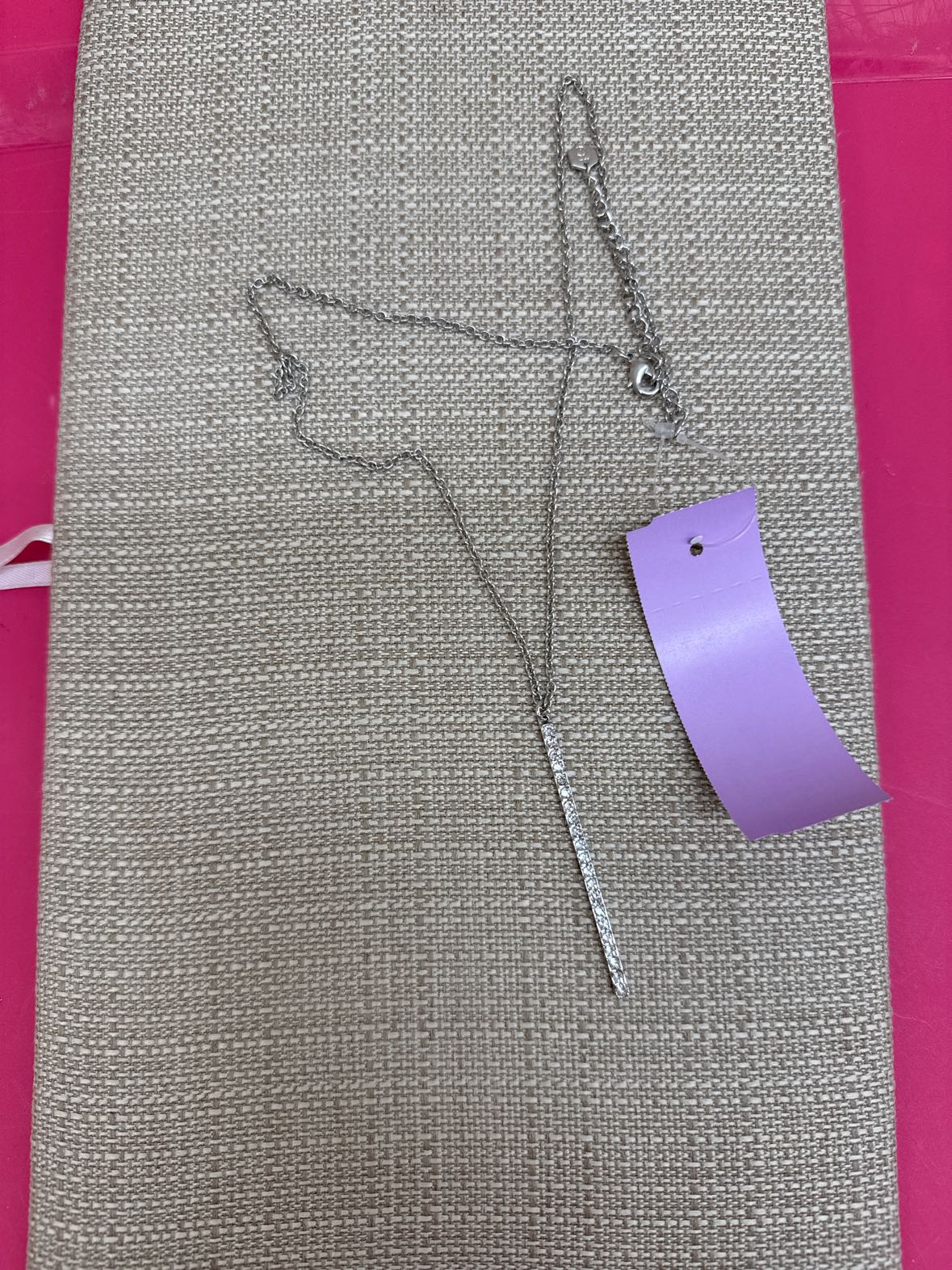 Silver Bar Necklace