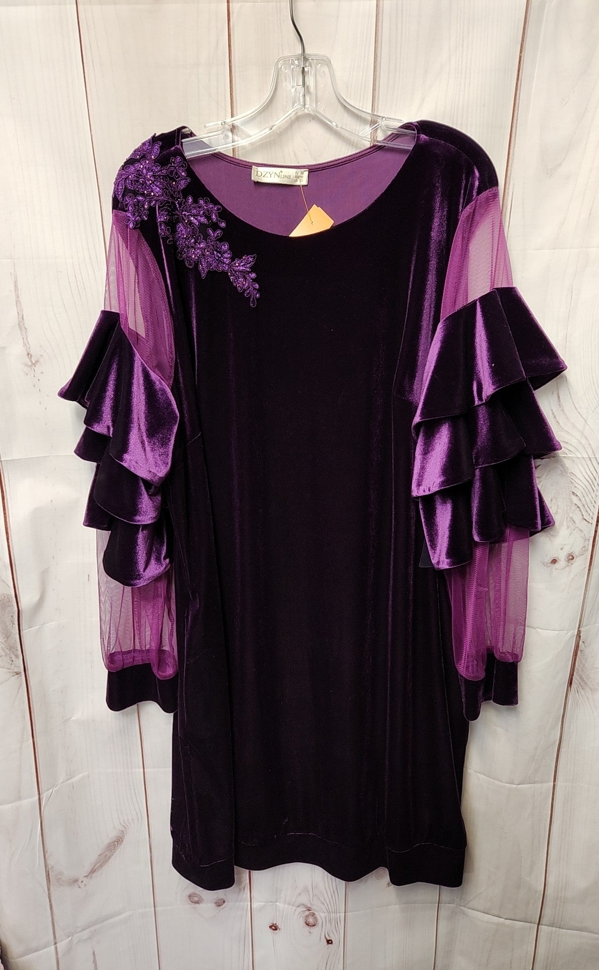 DZYN Line Women's Size 1X Purple Dress