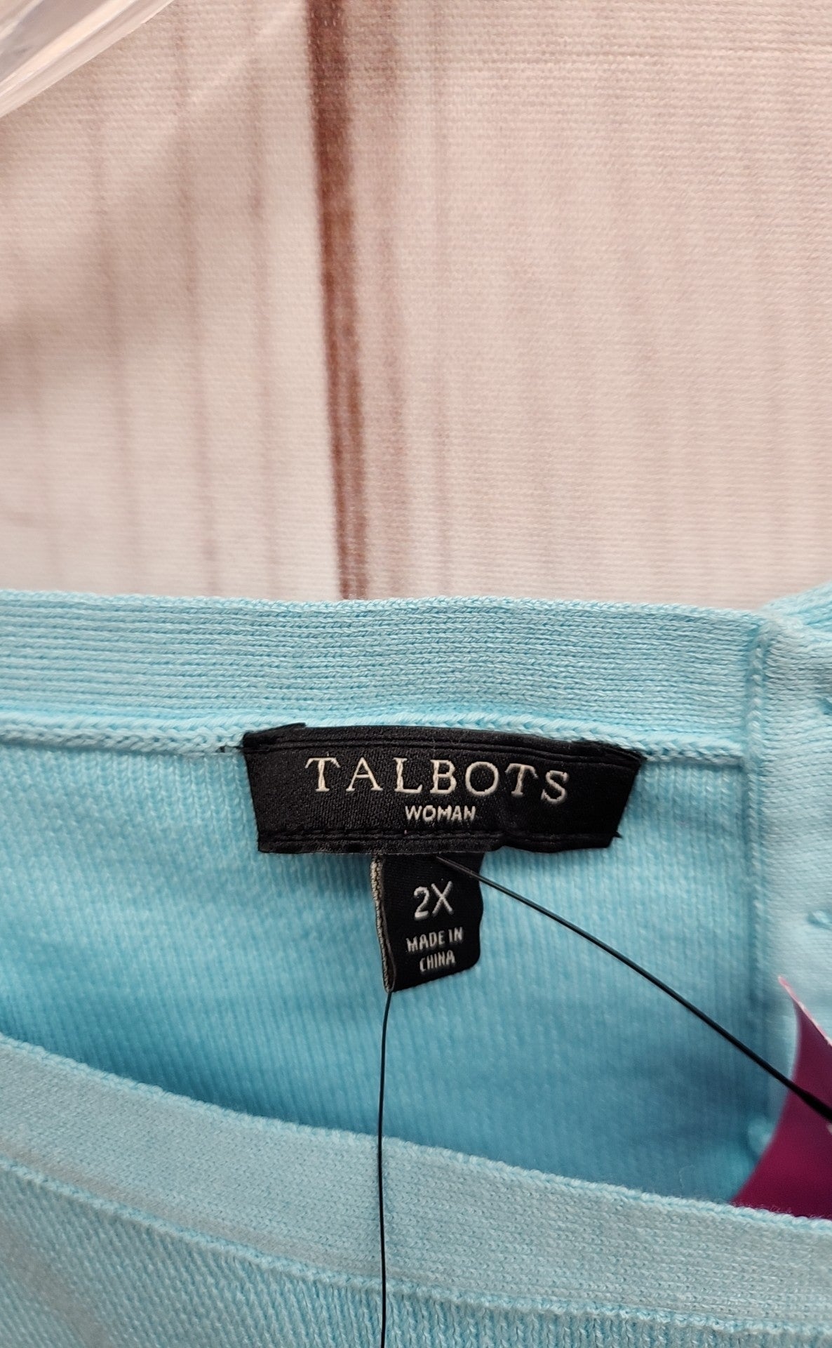Talbots Women's Size 2X Turquoise Sleeveless Top NWT