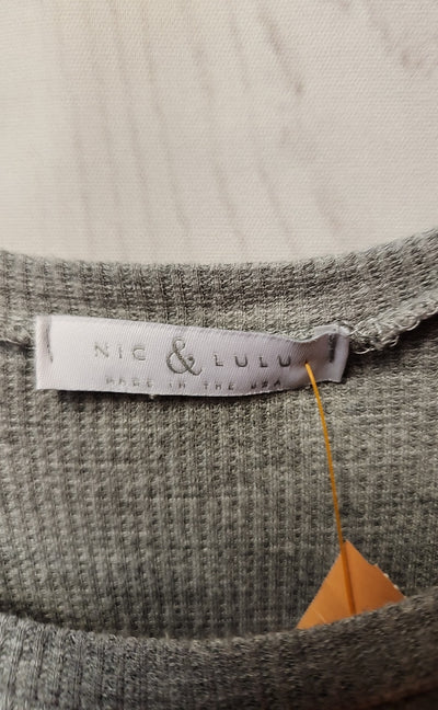 Nic & Lulu Women's Size XL Gray Long Sleeve Top