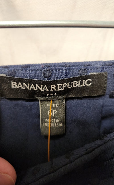 Banana Republic Women's Size 6 Petite Navy Skirt