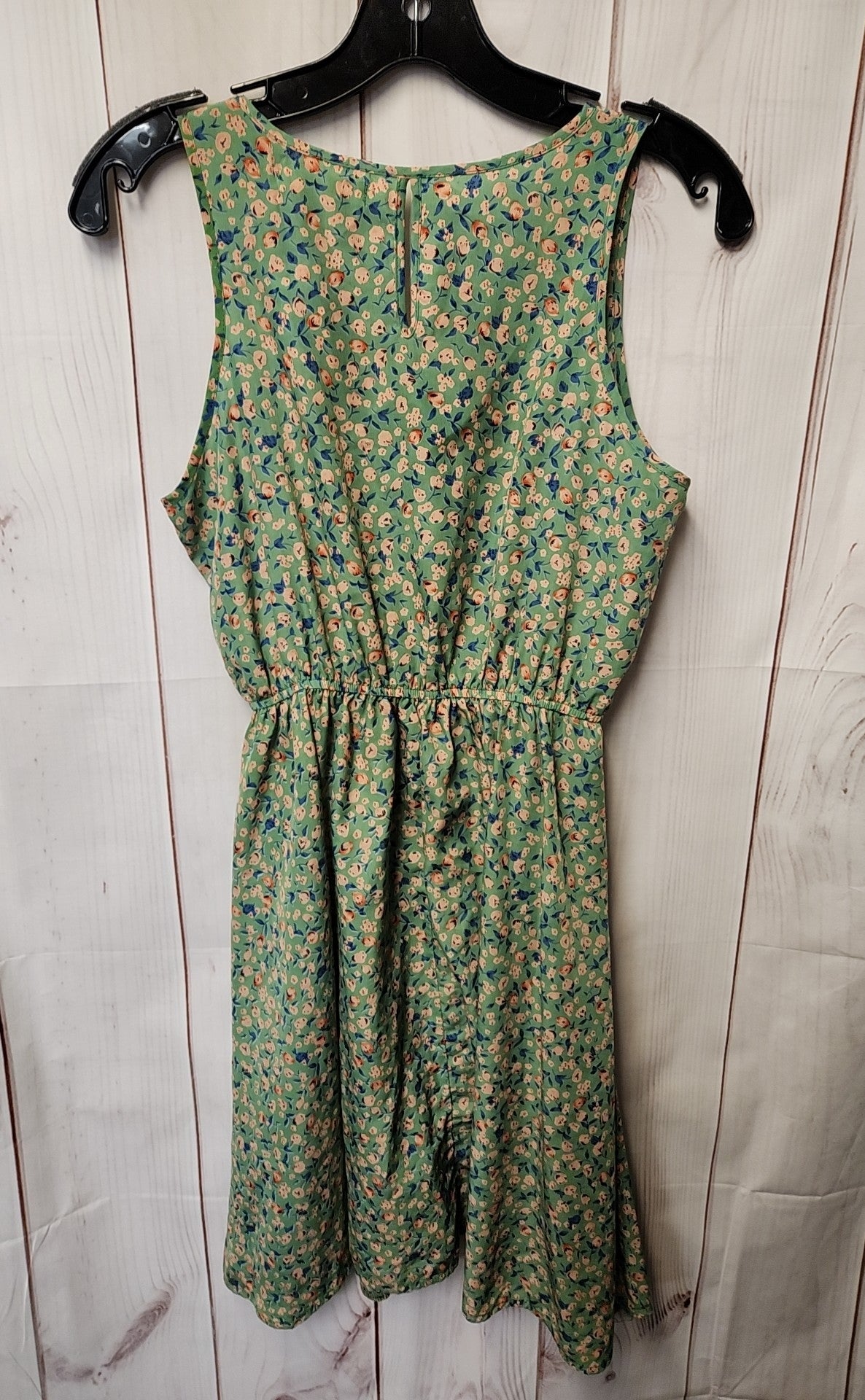 Just Funky Women's Size XS Green Floral Dress