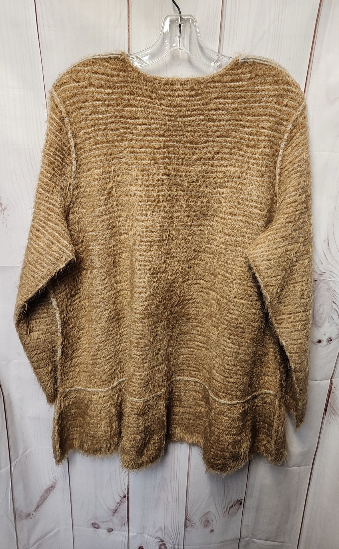 Logo Women's Size 1X Brown Reversible Cardigan