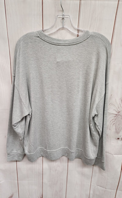 Green Envelope Women's Size L Gray Sweatshirt