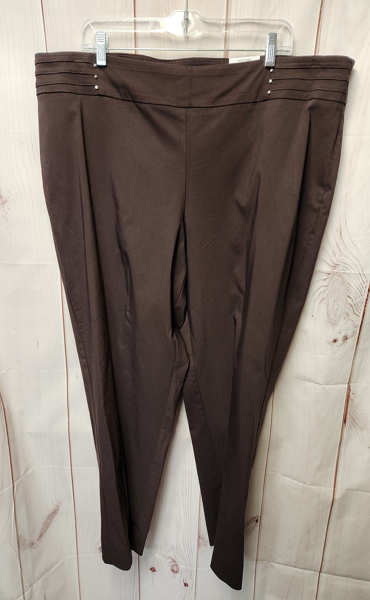 NWT JM Collection Women's Size 22 Brown Pants